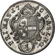 Austria Kreuzer Sigismund von Schrattenbach 1760 KM# 392 S A S I N G 1 PRIMAS 17 60 coin reverse Austria Kreuzer Sigismund von Schrattenbach 1760 KM# 392 S A S I N G 1 PRIMAS 17 60 coin reverse
