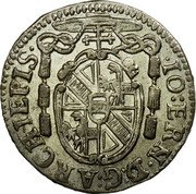 Austria Kreuzer Johann Ernst von Thun 1703 KM# 248 IO ERNEST D G ARCHIE 1697 coin obverse Austria Kreuzer Johann Ernst von Thun 1703 KM# 248 IO ERNEST D G ARCHIE 1697 coin obverse