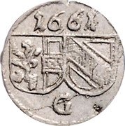 Austria Pfenning Guidobald 1661 KM# 174 G 1661 coin obverse