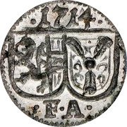 Austria Pfenning Franz Anton von Harrach 1714 KM# 291 F A coin obverse Austria Pfenning Franz Anton von Harrach 1714 KM# 291 F A coin obverse