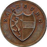 Austria Pfenning Hieronymus von Colloredo 1802 KM# 480 SALZBURG coin obverse Austria Pfenning Hieronymus von Colloredo 1802 KM# 480 SALZBURG coin obverse