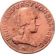 Austria Pfenning (Salzburg Ferdinand) KM# 489 FERD KURFURSTVONSALZBURG coin obverse Austria Pfenning (Salzburg Ferdinand) KM# 489 FERD KURFURSTVONSALZBURG coin obverse