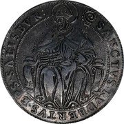 Austria Thaler Markus Sittich 1612 KM# 19 SANCTVS RVDBERTVS EPS SALISBVR coin reverse Austria Thaler Markus Sittich 1612 KM# 19 SANCTVS RVDBERTVS EPS SALISBVR coin reverse