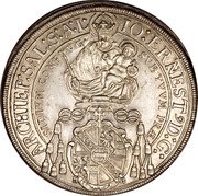 Austria Thaler Johann Ernst von Thun 1694 KM# 254 IO: ERNEST 9 D: G: ARCHIEP: SAL: S: A: L.  "SVB TVVM PRAESIDIVM CONFUGIMVS" coin obverse Austria Thaler Johann Ernst von Thun 1694 KM# 254 IO: ERNEST 9 D: G: ARCHIEP: SAL: S: A: L.  "SVB TVVM PRAESIDIVM CONFUGIMVS" coin obverse