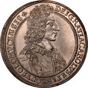 Austria Thaler Karl III Josef 1704 KM# 362 DEI GRATIA CAROLVSEPISCOPVSOLOMVCEAISIS coin obverse Austria Thaler Karl III Josef 1704 KM# 362 DEI GRATIA CAROLVSEPISCOPVSOLOMVCEAISIS coin obverse