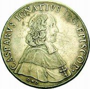 Austria Thaler Caspar Ignaz von Kunigl 1710 KM# 22 CASPARVS IGNATIUS D G EPISCOP G coin obverse Austria Thaler Caspar Ignaz von Kunigl 1710 KM# 22 CASPARVS IGNATIUS D G EPISCOP G coin obverse