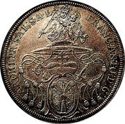 Austria Thaler Franz Anton von Harrach 1714 KM# 311 FRANC ANTO D G ARCHI PR SAL S A L coin obverse Austria Thaler Franz Anton von Harrach 1714 KM# 311 FRANC ANTO D G ARCHI PR SAL S A L coin obverse