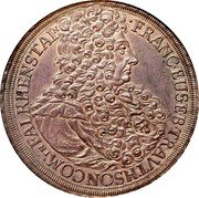 Austria Thaler Franz Eusebius 1715 KM# 31 FRANCEUSEBTRAVTHSONCOMINFALKHENSTAIN coin obverse Austria Thaler Franz Eusebius 1715 KM# 31 FRANCEUSEBTRAVTHSONCOMINFALKHENSTAIN coin obverse