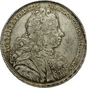 Austria Thaler Johann Leopold 1719 KM# 34 IO LEOP S R I PRINCEPS TRAVTSON COM IN FALKENSTEIN coin obverse Austria Thaler Johann Leopold 1719 KM# 34 IO LEOP S R I PRINCEPS TRAVTSON COM IN FALKENSTEIN coin obverse