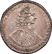 Austria Thaler Wolfgang von Schrattenbach 1722 KM# 414 WOLFFG • D: G: S: R: E: PRESB • CARD • DE SCHRATTEMBACH EP • OLO • coin obverse Austria Thaler Wolfgang von Schrattenbach 1722 KM# 414 WOLFFG • D: G: S: R: E: PRESB • CARD • DE SCHRATTEMBACH EP • OLO • coin obverse
