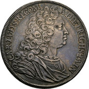 Austria Thaler Karl Ludwig 1726 KM# 17 CARL LUD S R I COM A DIETRICHSTAIN coin obverse