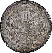 Austria Thaler Wolfgang von Schrattenbach 1726 Legend ends in star KM# 422 DVX S R I P R C B C PROTEC GER S C M CON PN ET AC 17 26 coin reverse