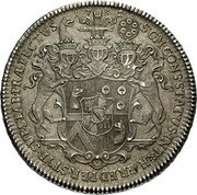 Austria Thaler Leopold Victor Johann 1732 KM# 5 S C M CONS STATUS INT & HERED PER STYR SUP STAB PRÆFECTUS coin reverse Austria Thaler Leopold Victor Johann 1732 KM# 5 S C M CONS STATUS INT & HERED PER STYR SUP STAB PRÆFECTUS coin reverse