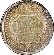 Austria Thaler Jacob Ernst 1741 KM# 462 PCPS REG CAP BO ET DELIECHTENSTEINCOMES 1741 coin reverse Austria Thaler Jacob Ernst 1741 KM# 462 PCPS REG CAP BO ET DELIECHTENSTEINCOMES 1741 coin reverse