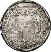 Austria Thaler Andreas Jakob von Dietrichstein 1750 FMK KM# 354 SALISBURG S SED APOSLEGAT GERM PRIM coin reverse Austria Thaler Andreas Jakob von Dietrichstein 1750 FMK KM# 354 SALISBURG S SED APOSLEGAT GERM PRIM coin reverse
