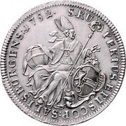 Austria Thaler Madonna - Andreas Jakob von Dietrichstein 1752 KM# 364 S RU PERTUS EPISCOP SALISBURGENS 1752 coin reverse Austria Thaler Madonna - Andreas Jakob von Dietrichstein 1752 KM# 364 S RU PERTUS EPISCOP SALISBURGENS 1752 coin reverse