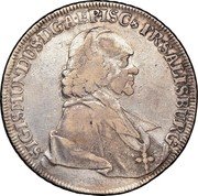 Austria Thaler Sigismund von Schrattenbach type8 1761 KM# 401.1 SIGISMUNDUS DGA EPISC PR SALISBURG coin obverse Austria Thaler Sigismund von Schrattenbach type8 1761 KM# 401.1 SIGISMUNDUS DGA EPISC PR SALISBURG coin obverse