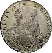 Austria Thaler Sigismund von Schrattenbach type 7 1761 KM# 395.2 S RUPERTUS EPISCOP SALISPURGERNS 1761 coin reverse Austria Thaler Sigismund von Schrattenbach type 7 1761 KM# 395.2 S RUPERTUS EPISCOP SALISPURGERNS 1761 coin reverse