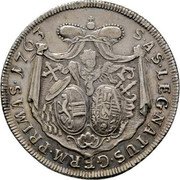 Austria Thaler Sigismund von Schrattenbach type 9 1763 KM# 403.1 SAS LEG NATUS G ERM PRIMAS 1763 coin reverse Austria Thaler Sigismund von Schrattenbach type 9 1763 KM# 403.1 SAS LEG NATUS G ERM PRIMAS 1763 coin reverse