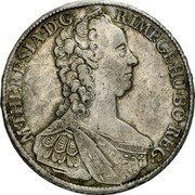 Austria Thaler Maria Theresia 1765 KM# 15 M·THERESIA·D:G· R·IMP.HU·BO·REG· coin obverse Austria Thaler Maria Theresia 1765 KM# 15 M·THERESIA·D:G· R·IMP.HU·BO·REG· coin obverse
