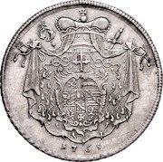Austria Thaler Sigismund von Schrattenbach 1765 FMK KM# 402 1765 coin reverse Austria Thaler Sigismund von Schrattenbach 1765 FMK KM# 402 1765 coin reverse
