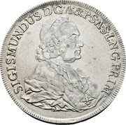 Austria Thaler Sigismund III 1767 KM# 418 SIGISMUNDUS DGA & P S A S L N G PRIM coin obverse Austria Thaler Sigismund III 1767 KM# 418 SIGISMUNDUS DGA & P S A S L N G PRIM coin obverse