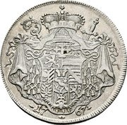 Austria Thaler Sigismund III 1767 KM# 418 17 67 coin reverse Austria Thaler Sigismund III 1767 KM# 418 17 67 coin reverse