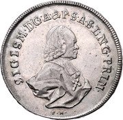 Austria Thaler Sigismund von Schrattenbach Type 11 1769 FM KM# 420 SIGISM DG A & P S A S L N G PRIM coin obverse Austria Thaler Sigismund von Schrattenbach Type 11 1769 FM KM# 420 SIGISM DG A & P S A S L N G PRIM coin obverse