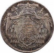 Austria Thaler Sigismund von Schrattenbach type 12 1770 FM KM# 426 1770 coin reverse Austria Thaler Sigismund von Schrattenbach type 12 1770 FM KM# 426 1770 coin reverse
