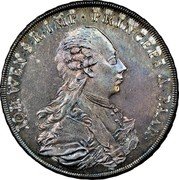 Austria Thaler Johann Wenzel 1771 KM# 2 IOH WEN S R IMP PRINCEPS A PAAR coin obverse Austria Thaler Johann Wenzel 1771 KM# 2 IOH WEN S R IMP PRINCEPS A PAAR coin obverse