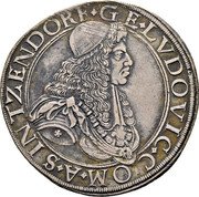 Austria Thaler Georg Ludwig 1676 KM# 5 GE LVDOVIC COM A SINTZENDORF coin obverse Austria Thaler Georg Ludwig 1676 KM# 5 GE LVDOVIC COM A SINTZENDORF coin obverse
