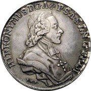 Austria Thaler (Hieronymus) KM# 433.1 HIERONYMUS DGA & PSA S L N G PRIM T.M.P coin obverse Austria Thaler (Hieronymus) KM# 433.1 HIERONYMUS DGA & PSA S L N G PRIM T.M.P coin obverse