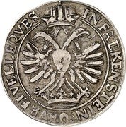 Austria Thaler Paul Sixtus I ND KM# 20 IN FALKENSTEIN AVREI VELL EQVES coin reverse Austria Thaler Paul Sixtus I ND KM# 20 IN FALKENSTEIN AVREI VELL EQVES coin reverse