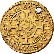 Austria 1/2 Ducat (Ferdinand III Graz) ARCHI AVS DVX BVR STYRIÆ coin reverse Austria 1/2 Ducat (Ferdinand III Graz) ARCHI AVS DVX BVR STYRIÆ coin reverse