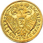 Austria 1/2 Ducat (Karl VI Graz) ARCHID AUST DUX BURG STYRIÆ coin reverse