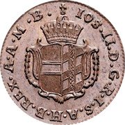 Austria 1/2 Kreuzer (Joseph II) KM# 8 JOS II D G R I S A H B REX A A M B coin obverse Austria 1/2 Kreuzer (Joseph II) KM# 8 JOS II D G R I S A H B REX A A M B coin obverse