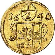 Austria 1/2 Kreuzer Paris von Lodron Pattern 1640  16 1/2 40 coin reverse