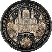 Austria 1/2 Thaler (Austrian States Paris) ECCLESMETROPSALISBDEDICATVR 25 SEPTAPARIDE∙ARCHIE coin reverse