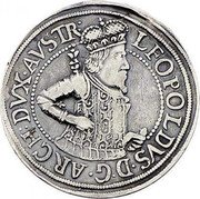 Austria 1/2 Thaler Leopold V ND (1626) KM# 266 LEOPOLDVS D G ARCH DVX AVSTR coin obverse Austria 1/2 Thaler Leopold V ND (1626) KM# 266 LEOPOLDVS D G ARCH DVX AVSTR coin obverse