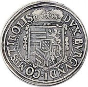 Austria 1/2 Thaler Leopold V ND (1626) KM# 266 DVX BURGVNDI COMES TIROLIS coin reverse Austria 1/2 Thaler Leopold V ND (1626) KM# 266 DVX BURGVNDI COMES TIROLIS coin reverse