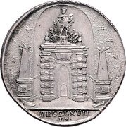 Austria 1/2 Thaler (Sigismund von Schrattenbach) MDCCLXVII F M coin reverse Austria 1/2 Thaler (Sigismund von Schrattenbach) MDCCLXVII F M coin reverse