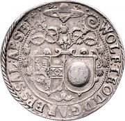 Austria 1/2 Thaler (Wolf Dietrich von) WOLF TEOD D G AREPS SAL AP SE L coin obverse Austria 1/2 Thaler (Wolf Dietrich von) WOLF TEOD D G AREPS SAL AP SE L coin obverse