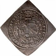 Austria 1/2 Thaler (Wolf Dietrich von Raitenau) WOLF TEOD D G AREPS SAL AP S L coin obverse Austria 1/2 Thaler (Wolf Dietrich von Raitenau) WOLF TEOD D G AREPS SAL AP S L coin obverse