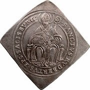 Austria 1/2 Thaler (Wolf Dietrich von Raitenau) SANCTVS RVDBERTVS EPS SALISBVR coin reverse Austria 1/2 Thaler (Wolf Dietrich von Raitenau) SANCTVS RVDBERTVS EPS SALISBVR coin reverse