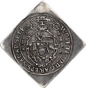 Austria 1/4 Thaler Wolf Dietrich von Raitenau coin ND (1587-1612)  WOLF TEOD D G AR EPS SAL AP SE LE coin obverse Austria 1/4 Thaler Wolf Dietrich von Raitenau coin ND (1587-1612)  WOLF TEOD D G AR EPS SAL AP SE LE coin obverse