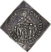 Austria 1/4 Thaler Wolf Dietrich von Raitenau coin ND (1587-1612)  SANCTVS RVDBERTVS EPS SALZBVRGE coin reverse Austria 1/4 Thaler Wolf Dietrich von Raitenau coin ND (1587-1612)  SANCTVS RVDBERTVS EPS SALZBVRGE coin reverse