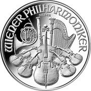 Austria 1,50 Euro (Anniversary of the Vienna Philharmonic) WIENER PHILARMONIKER SILBER coin reverse Austria 1,50 Euro (Anniversary of the Vienna Philharmonic) WIENER PHILARMONIKER SILBER coin reverse