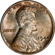 USA 1 Cent (Pattern) IN GOD WE TRUST LIBERTY 1944 VDB coin obverse USA 1 Cent (Pattern) IN GOD WE TRUST LIBERTY 1944 VDB coin obverse