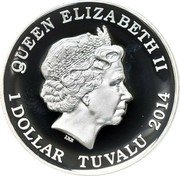 Tuvalu 1 Dollar (American Buffalo) QUEEN ELIZABETH II IRB 1 DOLLAR TUVALU 2014 coin obverse Tuvalu 1 Dollar (American Buffalo) QUEEN ELIZABETH II IRB 1 DOLLAR TUVALU 2014 coin obverse