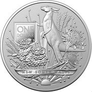 Australia 1 Dollar Australia's Coat of Arms - New South Wales 2022 ELIZABETH II AUSTRALIA 2022 1 OUNCE 9999 AU NEWLY RISEN HOW BRIGHTLY YOU SHINE coin obverse Australia 1 Dollar Australia's Coat of Arms - New South Wales 2022 ELIZABETH II AUSTRALIA 2022 1 OUNCE 9999 AU NEWLY RISEN HOW BRIGHTLY YOU SHINE coin obverse